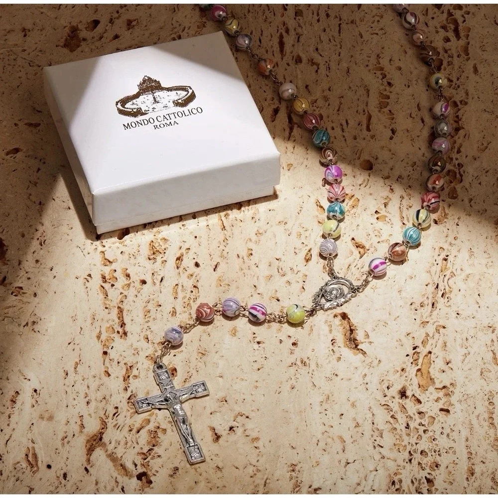 Multicolor Catholic Rosary in 0,31